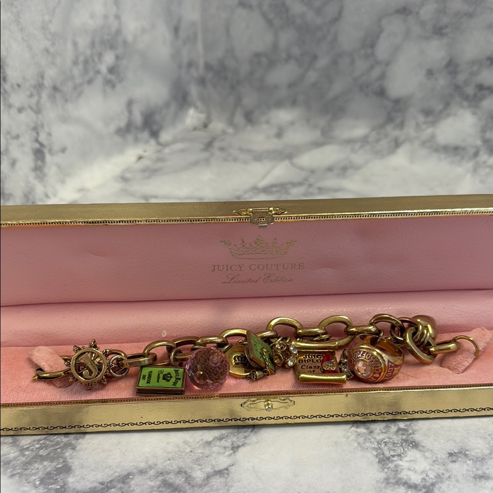 Juicy Couture Gold Charm Bracelet